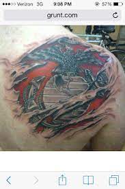 Tribal eagle tattoos deeply connected to the native american culture. Ripped 3d Eagle Globe And Anchor Tattoo This Is Awesome Tattoos Cool Tattoos Anchor Tattoo