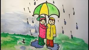 Enjoy the videos and music you love, upload happy rainy days!how to draw friends playing in the rain easy drawing for beginners. Draw A Rainy Day For Kids Step By Step Rainy Season Easy Water Color Drawing Youtube