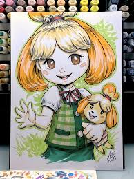 Cute Isabelle From Animal Crossing Animalcrossing Isabellepic Twitter Com Geabpapcvf Animal Crossing Drawing Challenge Anime