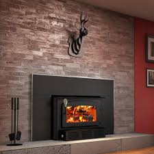 Fireplace inserts offer a marriage of superior functionality extremely versatile, these options have efficiency ratings of over 75% and sustain a burn for over 9 hours. Drolet Escape 1400 I 29 In Epa Certified Wood Burning Insert Trio Db03122k The Home Depot