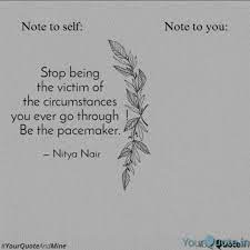 Stop Being The Victim O Quotes Writings By Nitya Nair Yourquote