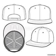 Snapback Cap Fashion Flat Vector Mockup Design Buy This Stock Vector And Explore Similar Vectors At Snapback Cap Fashion Fashion Design Template Fashion Flat