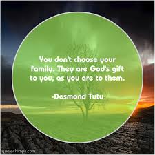 Are you seriously saying we should choose our husbands and wives over our children? Desmond Tutu You Don T Choose Your Family Quote Chimps