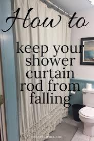 How To Fix A Falling Shower Curtain Rod Shower Curtain Rods Curtains Curtain Rods