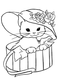 Bagaimana dapatkan gambar gambar kucing mewarna. Print Coloring Image Momjunction Buku Mewarnai Warna Binatang