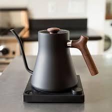 Stagg Electric Kettle Matte Black W Walnut Handle Electric Kettle Pour Over Kettle Kettle