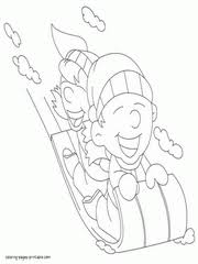 4 seasons coloring pages for kids. Winter Coloring Pages Free Printable Winter Scene Sheets