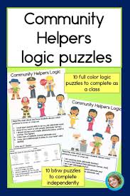 Community Helpers Logic Puzzles Community Helpers Logic Puzzles Community Helpers Theme