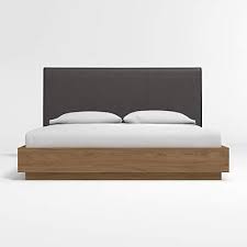 Wooden beds come in an array of wood types and styles from country to contemporary, making them a great choice for nearly everyone. Flange King Headboard With Batten Plinth Base Be Crate And Barrel