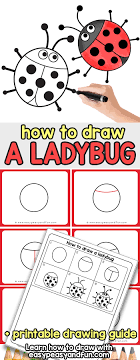 High quality ladybug flying gifts and merchandise. How To Draw A Ladybug Easy Peasy And Fun