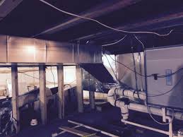 Would a suspended (from floor joist) furnace be an not a good idea, most towns dont even allow a furnace in a crawl space, a furnace needs to be easily accessable, when a plumber shows up to do. Bypass Humidifier Installed On Horizontal Furnace Possible Diy Home Improvement Forum