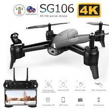 Top Sg106 Wifi Fpv Rc Drone With 720p Or 1080p Or 4k Hd Dual Camera Optical Flow Aerial Video Rc Quadco Drone Camera Optical Flow Drone