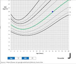 bmi chart for teens and children