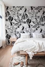 Black And White Leaf Peel And Stick Wallpaper Black And White Wallpaper Peel And Stick Wallpaper Removable Etsy Removable Wallpaper Black And White Wallpaper Peel And Stick Wallpaper