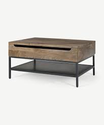 Add style to your home, with pieces that add to your decor while providing hidden storage. Lomond Lift Top Coffee Table With Storage Mango Wood And Black Made Com