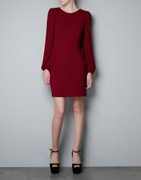 Puff Sleeve Dress - Dresses - Woman - Zara Romania Fashion Womens Dresses Puffed Sleeves Dress
