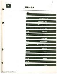 John Deere 7100 Max Emerge Integral Planters Operators Manual
