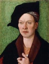 Portrait of a Gentleman, öl auf tafel von Bernhard Strigel (1461-1528, ...