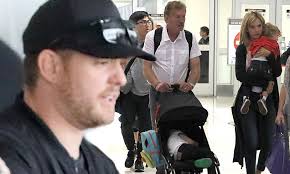 Michael Buble pictured for the first time with son Noah