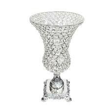 Product details page for smooth glass hurricane candleholders, 4 in. Silver Luxury Crystal Bead Hurricane Candle Holder Vase Centerpiece Overstock 32246250