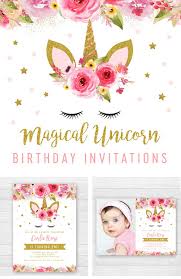 Birthday Invitation Card Design Editable Unicorn Invitation Template Unicorn Birthday Party Invitation Templates Edit Yourself Unicorn Birthday Invitations Unicorn Birthday Party Invitation Birthday Party Invitation Templates
