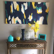 My Home Yellow Gray Turquoise And Navy Living Room Turquoise Turquoise Living Room Decor Turquoise Room
