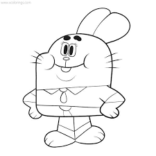 Gumball coloring pages the amazing world of gumball coloring pages print and color. The Amazing World Of Gumball Coloring Pages Richard Watterson Xcolorings Com