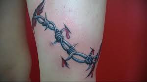 Barbed wire with rose tattoo. Barbed Wire Tattoo Meaning Drawing History Features Photo Examples Sketches Facts