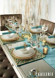Turquoise Gold Dining Tablescape Dining Room Table Decor Dining Table Decor Dinning Room Decor