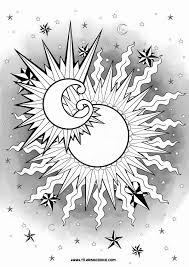 Color your cares away with these refreshing sun, moon, and stars coloring pages. Pin On Arts