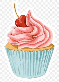 Vectorized Cupcake Topped With Maraschino Cherry Sticker Overlay With A White Border Free Image By Rawpixel Com In 2021 Cupcake Vector Cake Frame Cupcake Pictures
