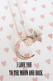Love You To The Moon And Back Necklace Back Necklace Jewelry Cute Jewelry