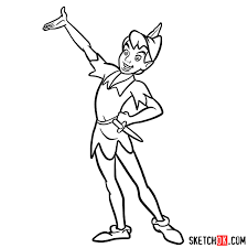 How To Draw Peter Pan - Sketchok Easy Drawing Guides