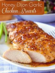 Honey Dijon Garlic Chicken Breasts A Super Easy Quick Delicious Dinner Recipe Quick Delicious Dinner Recipes Chicken Recipes