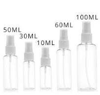 Transparent Clear PET Plastic Spray Bottles Traveling Perfume Liquid Toner  Empty Refillable Bottle Container 10/30/50/60/100ml - AliExpress