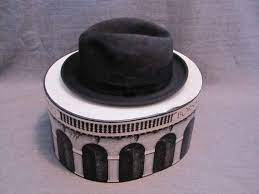 1950 Men S Borsalino Fedora With Hat Box Hats For Men 1950 Men Men Are Men