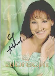 Original Autogramm Gaby Albrecht /// Autogramm Autograph signiert signed  signee