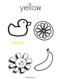 Brighten up your space with a sunny yellow hue. Yellow Coloring Page Preschool Coloring Pages Color Worksheets For Preschool Preschool Colors