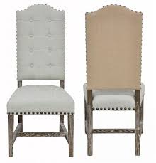 Drew Side Chair Jute Burlap Back And Linen Tufted Front Kosas Home Dining Chairs Leather Side Chair