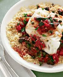 Hake Livornese With Couscous Couscous Recipes Recipes Cooking Seafood
