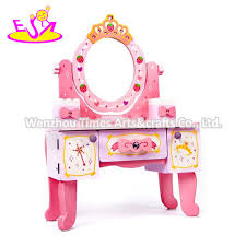 The top flips up to showcase a mirror and reveal a spacious storage area. Most Popular Kids Wooden Makeup Vanity With Drawers W08h122 China Dressing Table Chair Wooden Dressing Table Chair Made In China Com