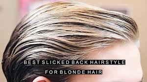 20+ easy to do men hairstyles for thin hair 2018. Best Blonde Hair For Men Slicked Back Hairstyles 2017 Medium Length Natural Side Part Youtube