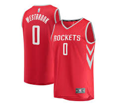 Find the latest in russell westbrook merchandise and memorabilia, or check out the rest of our nba basketball gear for the whole family. Russell Westbrook In Houston Rockets Jersey After Leaving Oklahoma City Thunder Interbasket