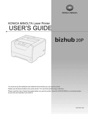 Cameras, webcams & scanners name: Konica Minolta Bizhub 20p Manual