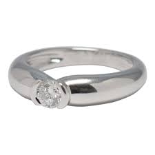 Cartier C De Cartier Solitaire Diamond Gold Ring