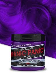 Manic panic hair color should be used exactly as supplied and described on the packaging. Amazon Com Manic Panic Electric Amethyst Hair Dye Classic Chemical Hair Dyes Beauty Personal Care