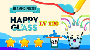 Your job is to draw a line to make the glass. Happy Glass Walkthrough 3 Star Fun Brain Games For Smart People Level Game