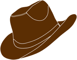 Brown Cowgirl Hat Clip Art Vector Clip Art Online Royalty Free Public Domain Free Clip Art Best Cowboy Hats Western Clip Art