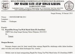Contoh Surat Undangan Rapat Orang Tua Wali Murid Di Sekolah Dalam Format Word Dadang Jsn