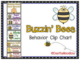 Buzzin Bees Behavior Clip Chart